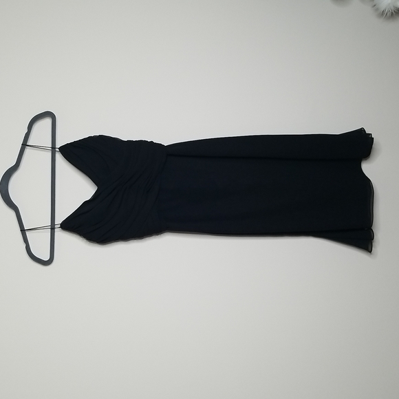 Vera Wang Black Dress 8 - Picture 1 of 11